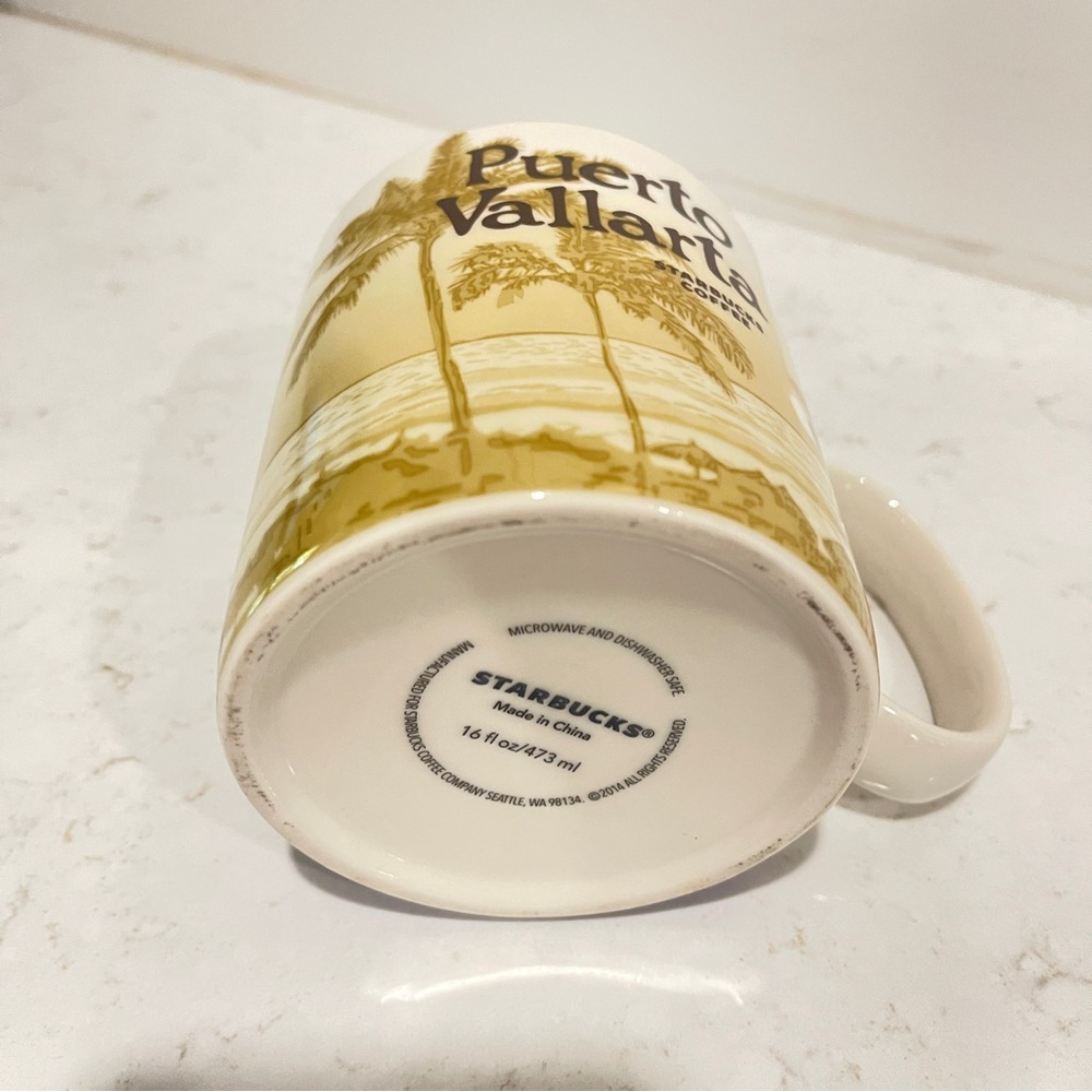 Starbucks Puerto Vallarta Mug - Cream and Purple 2016 Collector - Picture 3 of 3